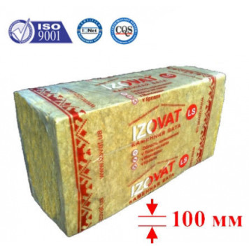 Современный кровельный базальтовый (ЭКО) утеплитель Izovat LS (Изоват) 100 мм-0